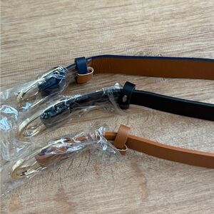 New Navy/Black/Brown Stylish Women’s Medium Belts Set